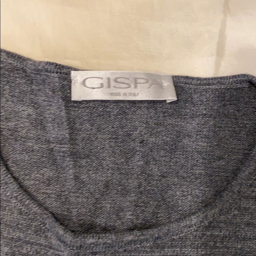 ~GISPA~ Gray Wool Top - Picture 2 of 3